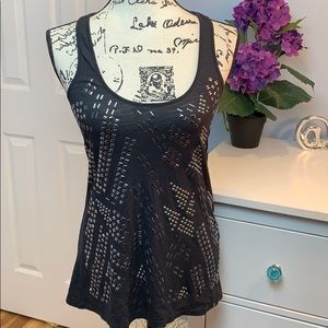 A|X Armani Exchange Racerback Studded Tank Top S